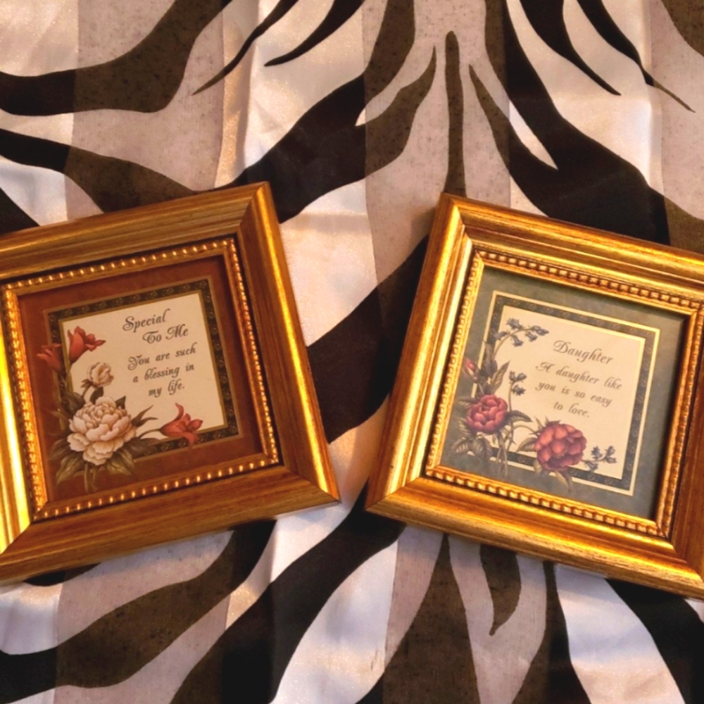 Framed Decor Plaques: Daughter & Special to Me